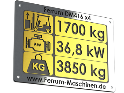 technische Daten Hoflader / Radlader Ferrum DM416 x4