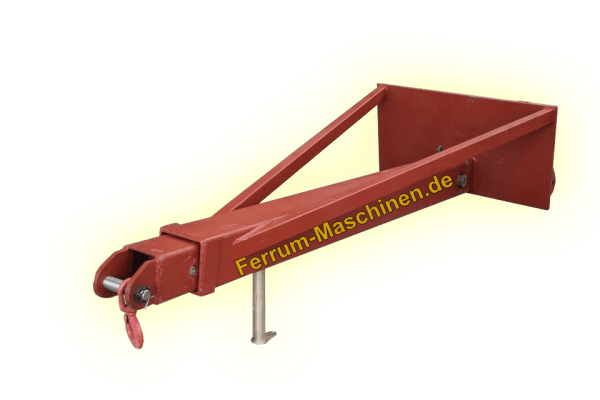 hydraulisch ausfahrbarer Kranarm für Hoflader / Radlader von Ferrum Maschinen