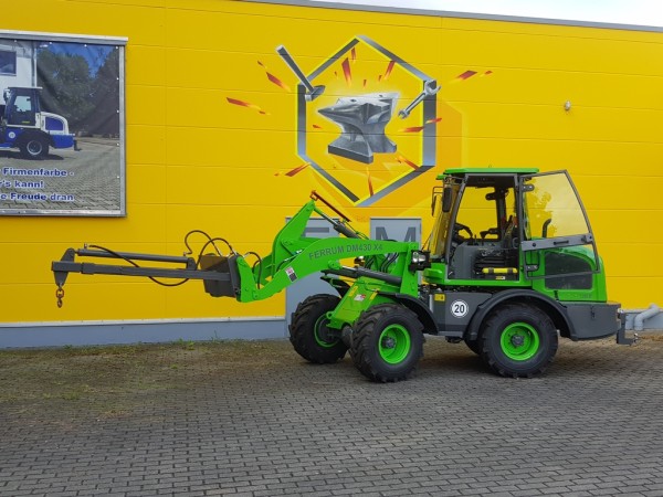 Radlader 3,0 t Tragkraft FERRUM DM430 x4 DLZ – über 3.000kg Tragkraft in grün BL