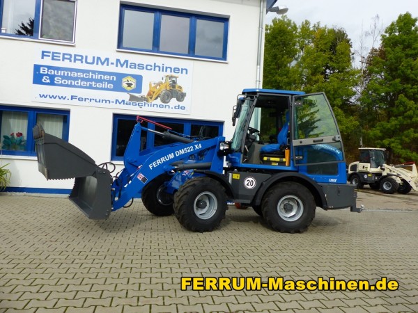 Radlader 2,6 t Hubkraft FERRUM DM522 x4 - über 2.600 kg Hubkraft blau MU