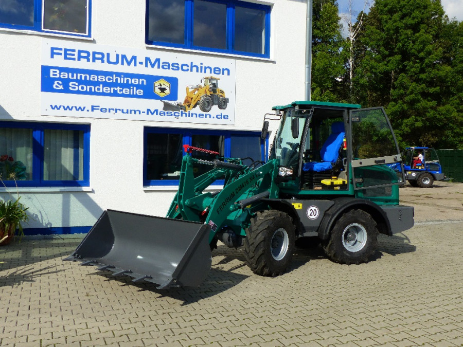 Radlader 2,2 Tonnen Hubkraft FERRUM DM416 x4 V2 Modell 2024 in dunkel Türkisgrün