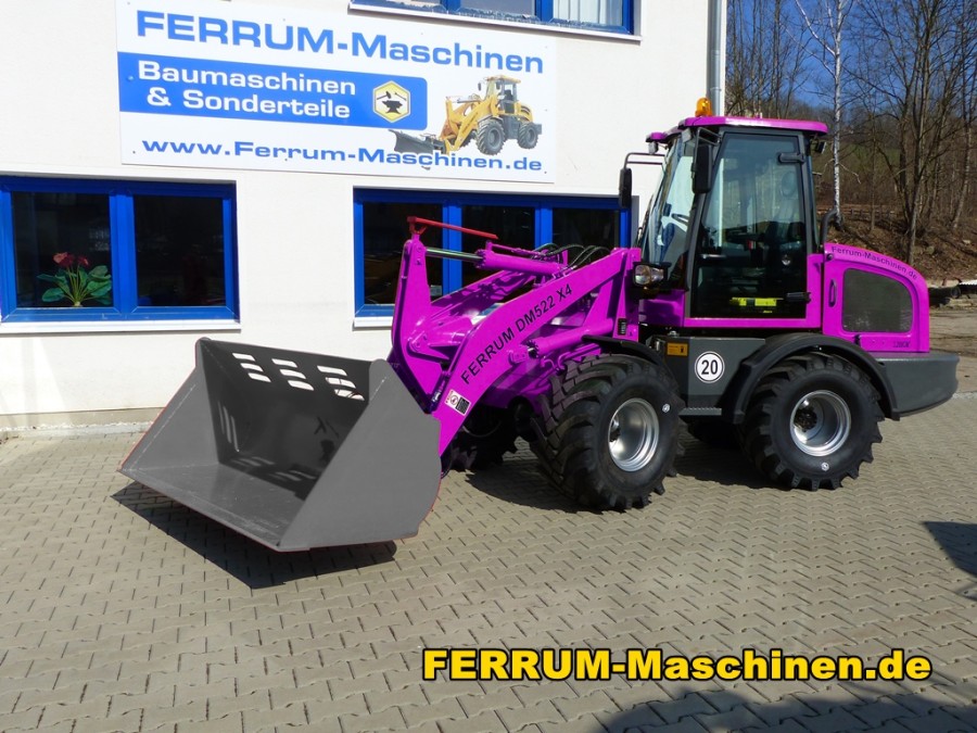 Radlader 2,6 t Hubkraft FERRUM DM522 x4 - über 2.600 kg Erikaviolett RAL4003 MU